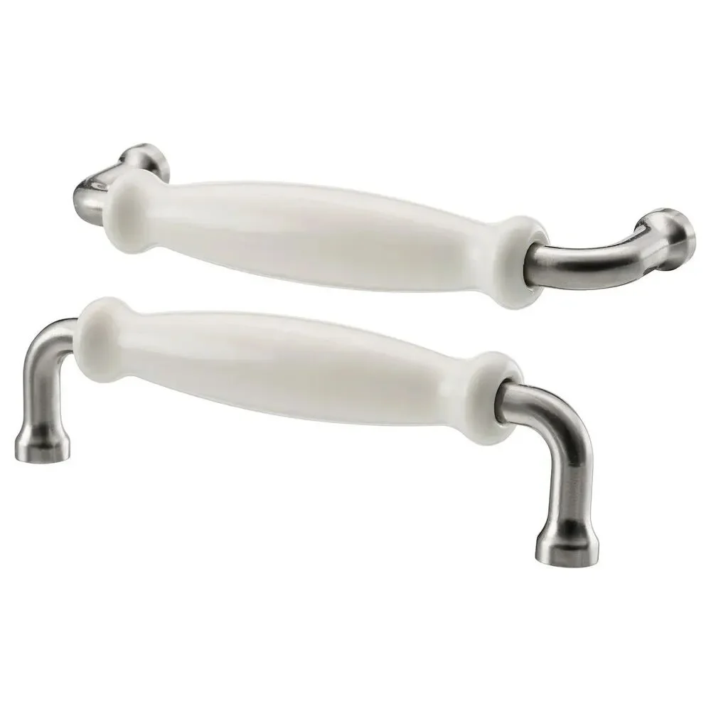IKEA HISHULT Handle Porcelain White 2 Pack 5 1/2
